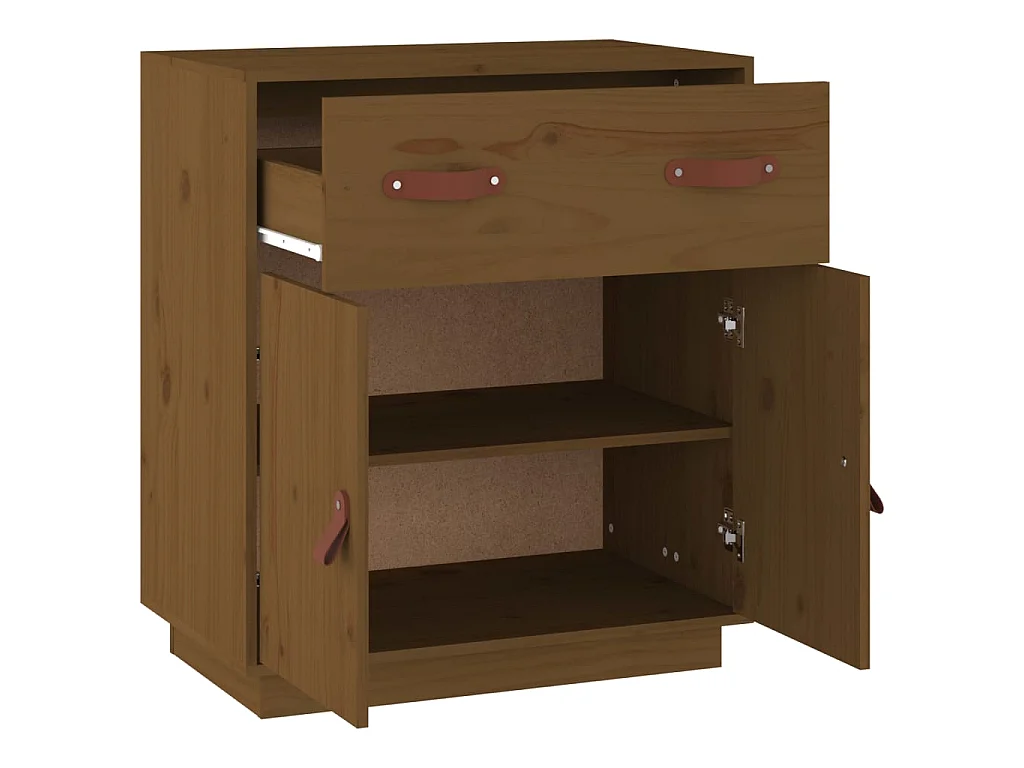 Buffet Marron miel 65,5x40x75 cm Bois massif de pin EGER13114