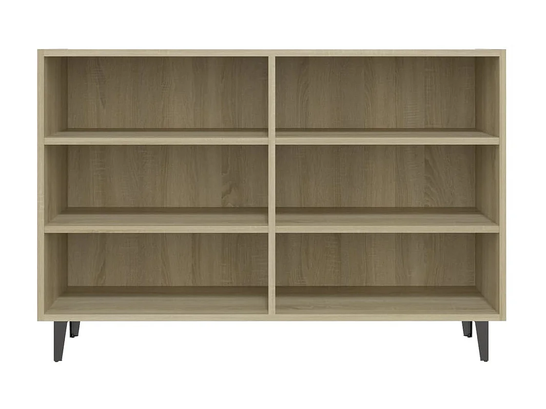 Aparador de madera contrachapada roble Sonoma 103,5x35x70 cm ES83644