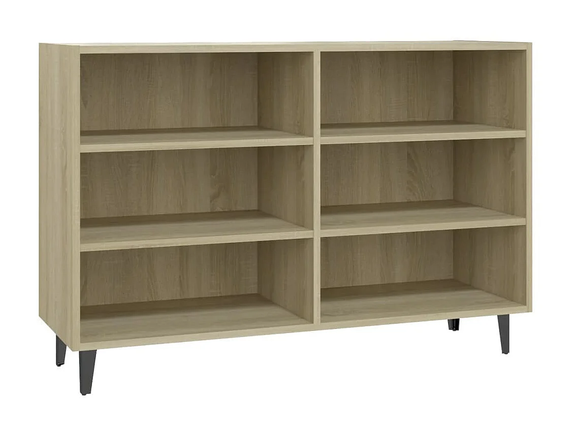 Aparador de madera contrachapada roble Sonoma 103,5x35x70 cm ES83644