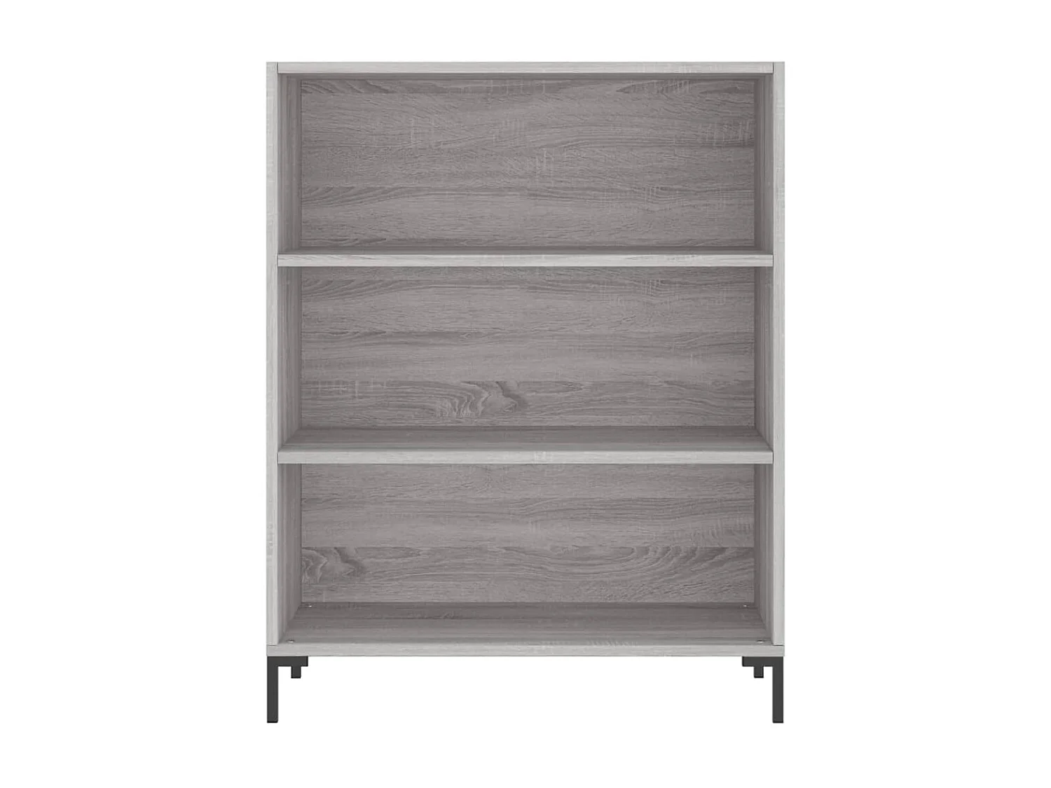 Buffet haut sonoma gris 69,5x32,5x180 cm bois d'ingénierie QWE28721