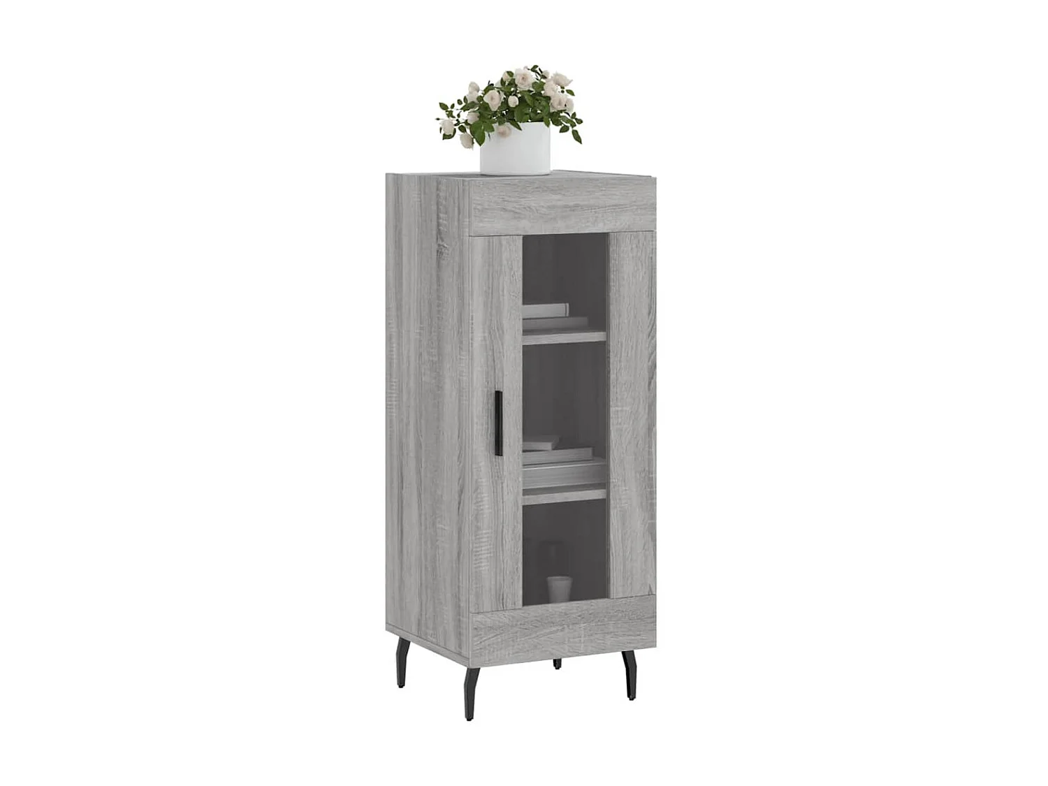 Dressoir 34,5x34x90 cm bewerkt hout grijs sonoma eikenkleurig NL141740