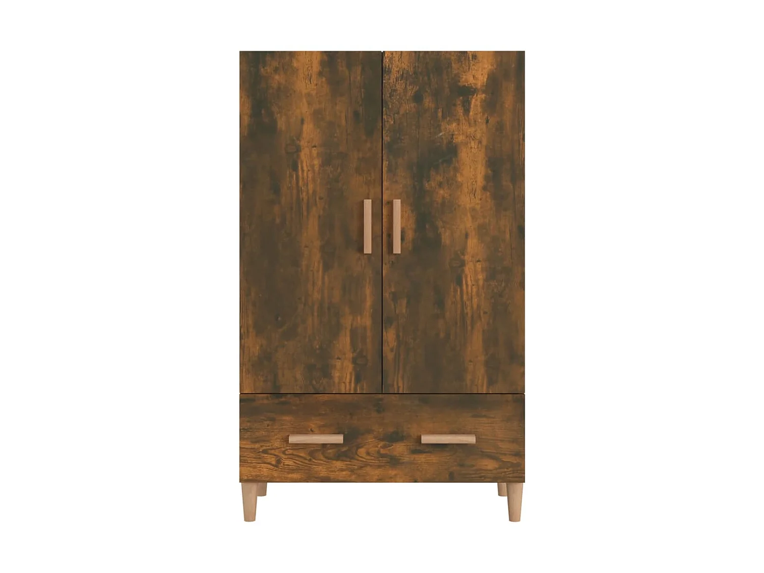 Buffet haut Chêne fumé 70x31x115 cm Bois d'ingénierie EGER83227