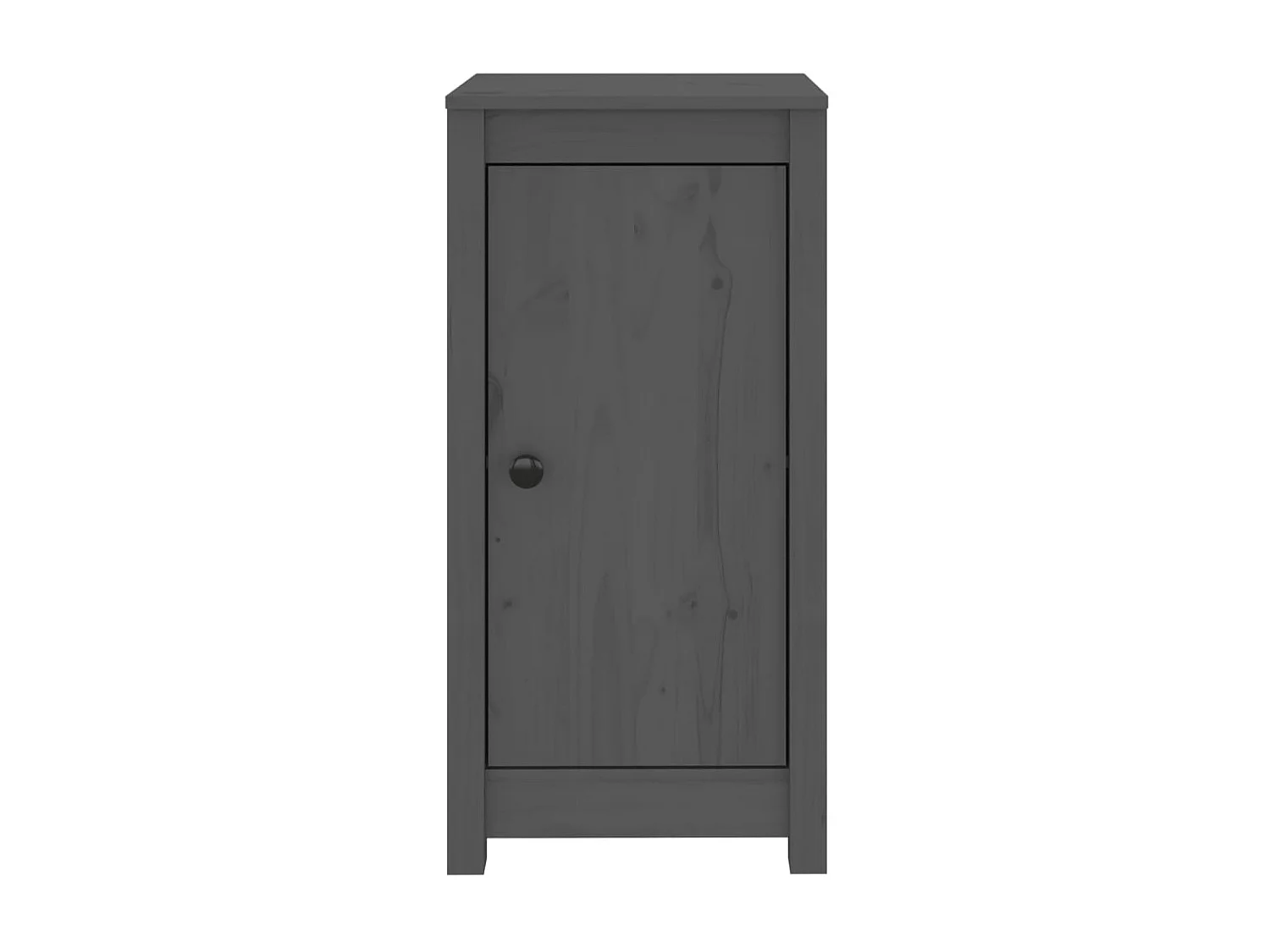 lot de 2 Buffets Gris 40x35x80 cm Bois massif de pin QWE68921