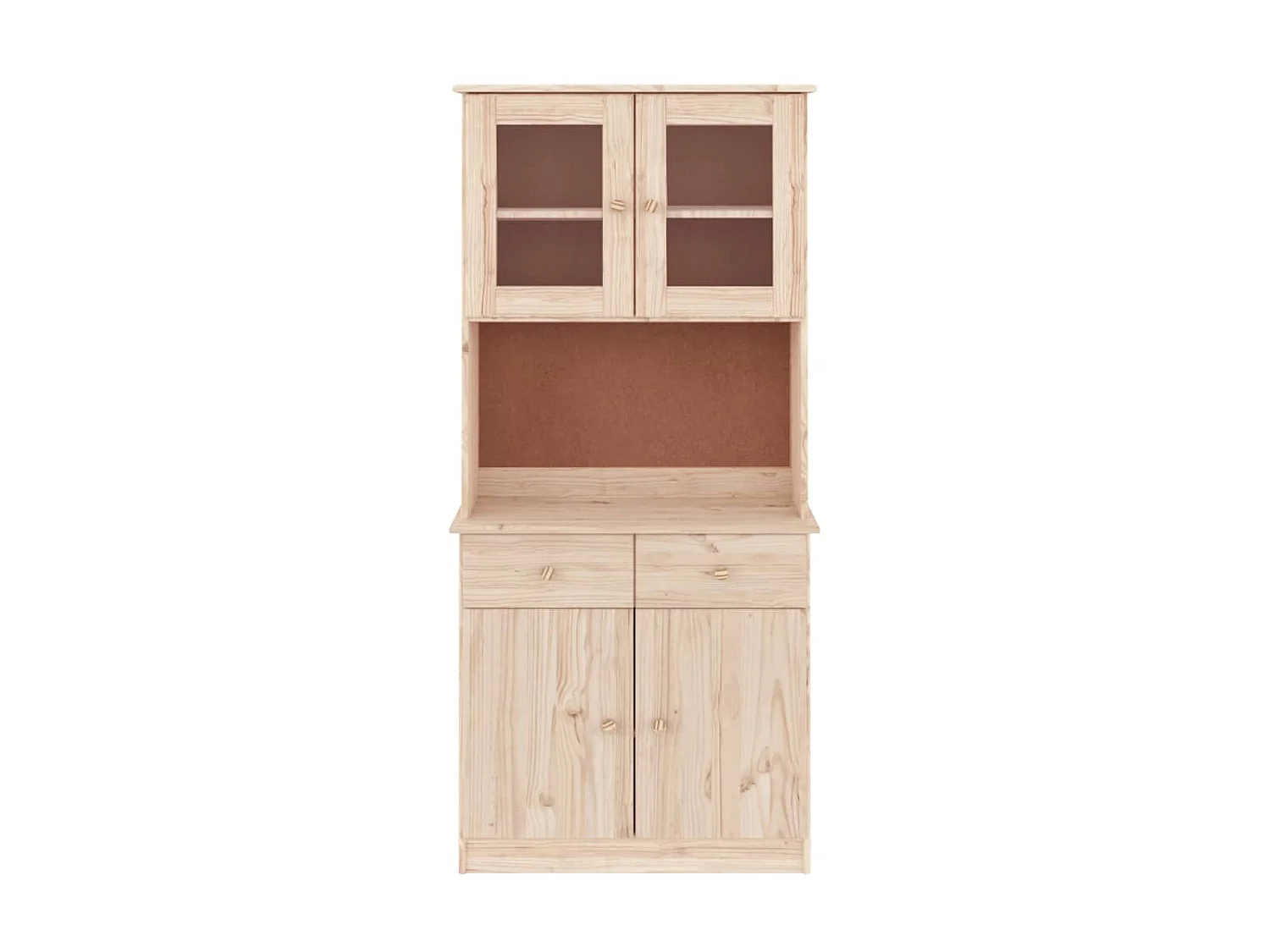 Highboard,Kommode ALTA 77x35x165 cm Massivholz Kiefer -gkd927504
