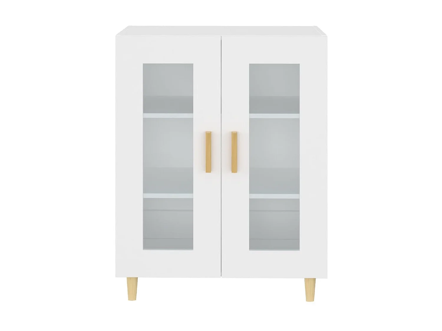 Dressoir 69,5x34x90 cm bewerkt hout wit NL484588