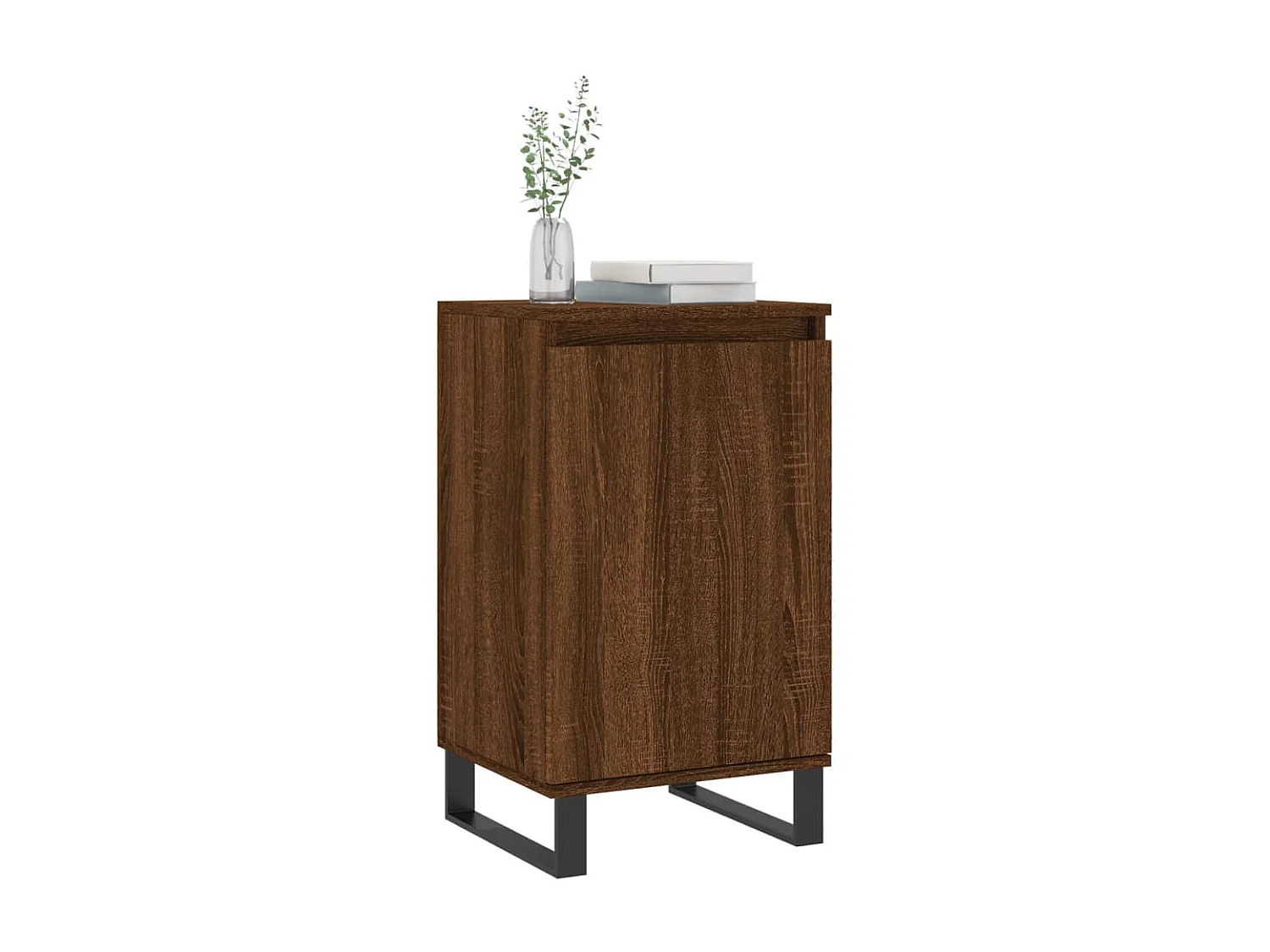lot de 2 Buffets chêne marron 40x35x70 cm bois d'ingénierie QWE53768