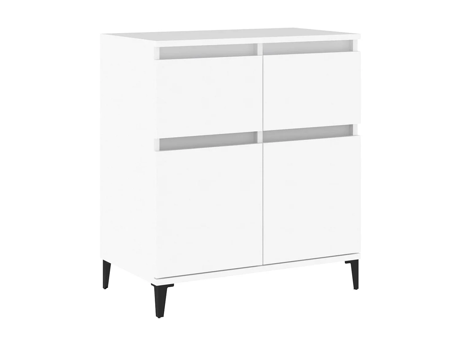 Aparador de madera contrachapada blanco 60x35x70 cm ES54658