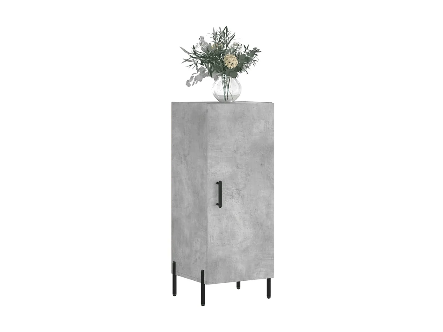 Buffet Gris béton 34,5x34x90 cm Bois d'ingénierie QWE91077