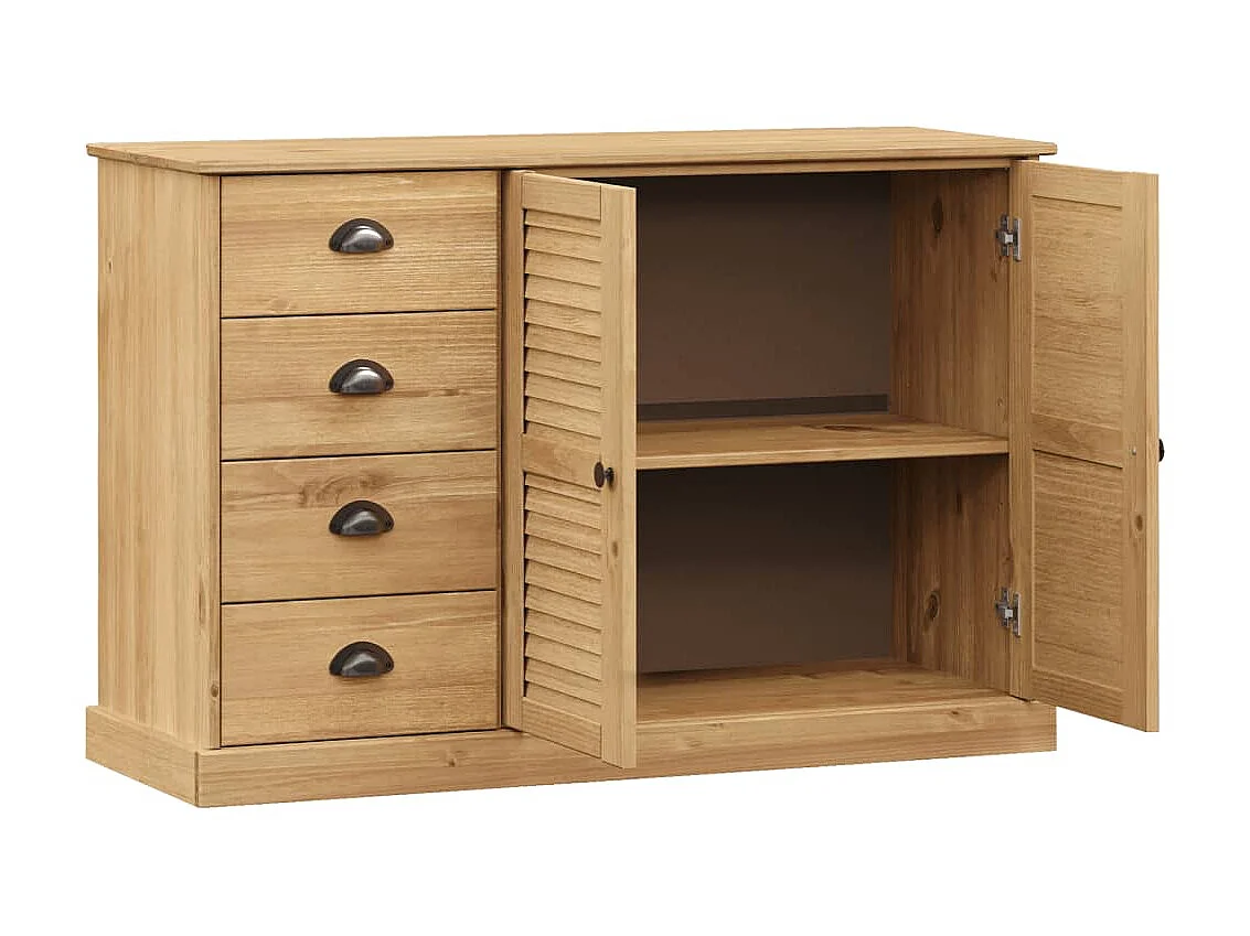Dressoir met lades VIGO 113x40x75 cm massief grenenhout NL959425