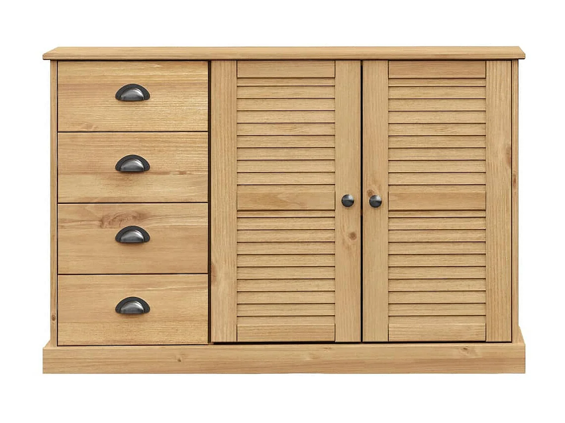 Dressoir met lades VIGO 113x40x75 cm massief grenenhout NL959425