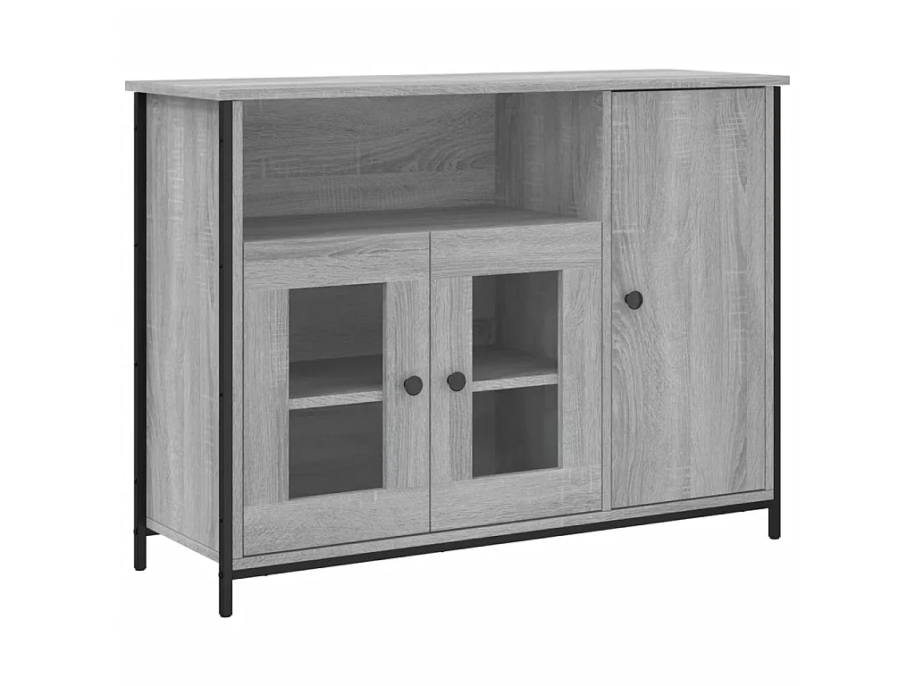 Buffet sonoma gris 100x35x75 cm bois d'ingénierie PEWV65686