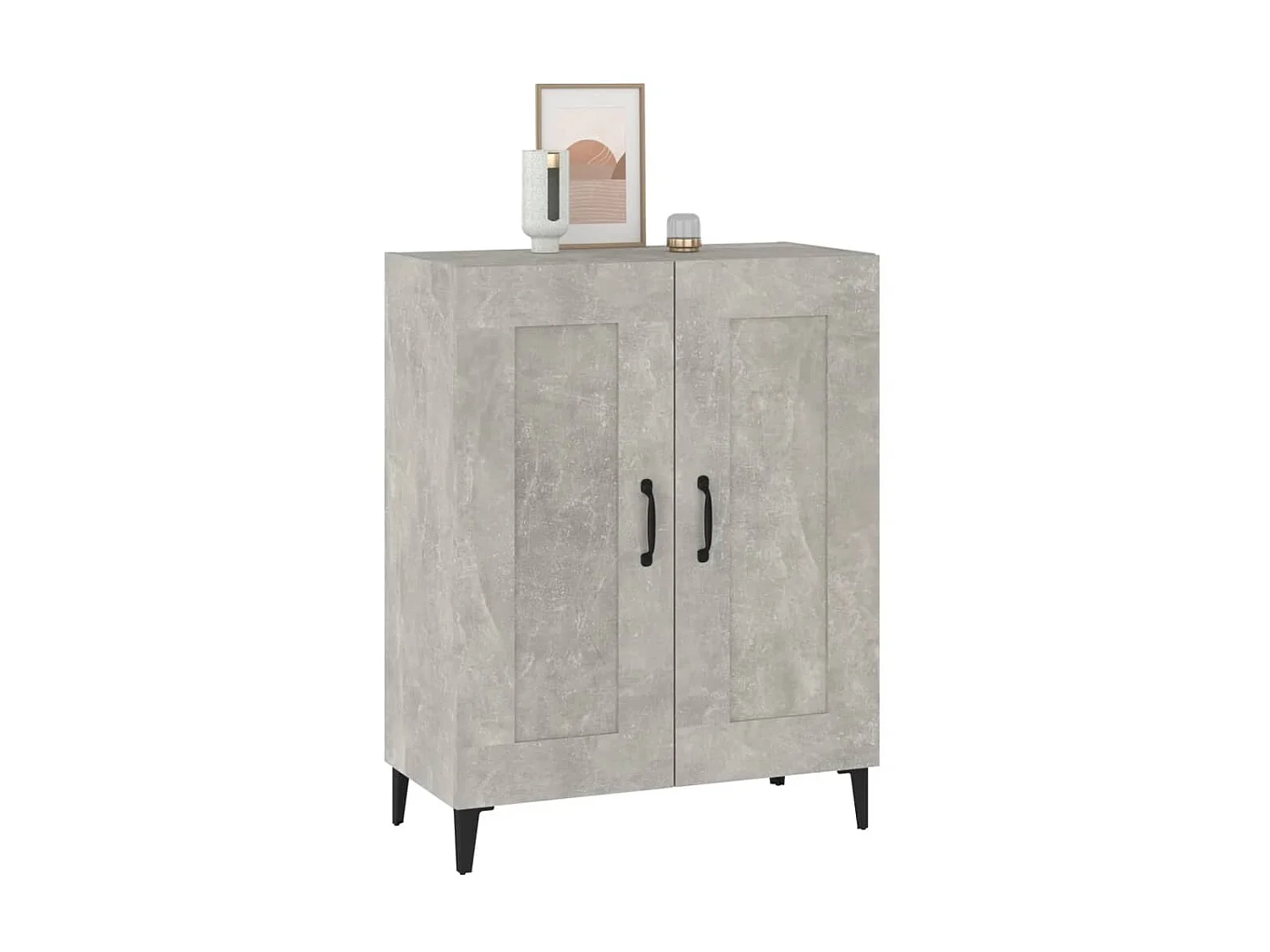 Buffet Gris béton 69,5x34x90 cm Bois d'ingénierie EGER21474