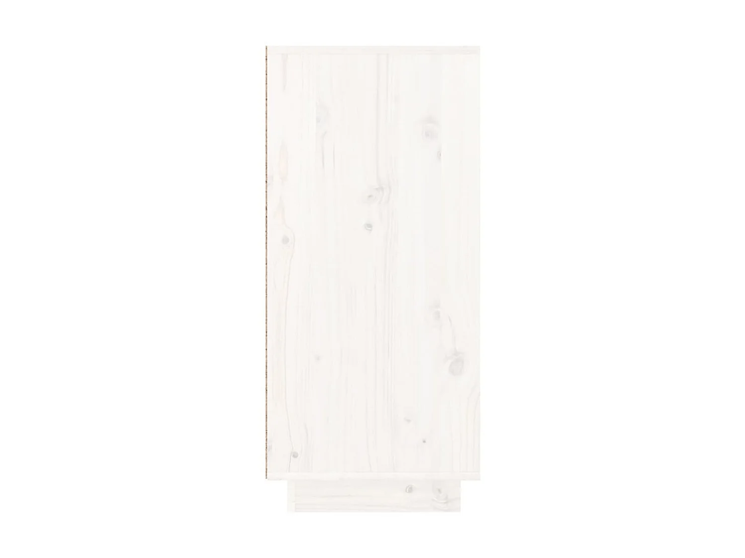 Aparador de madera maciza de pino blanco 110x34x75 cm ES57557