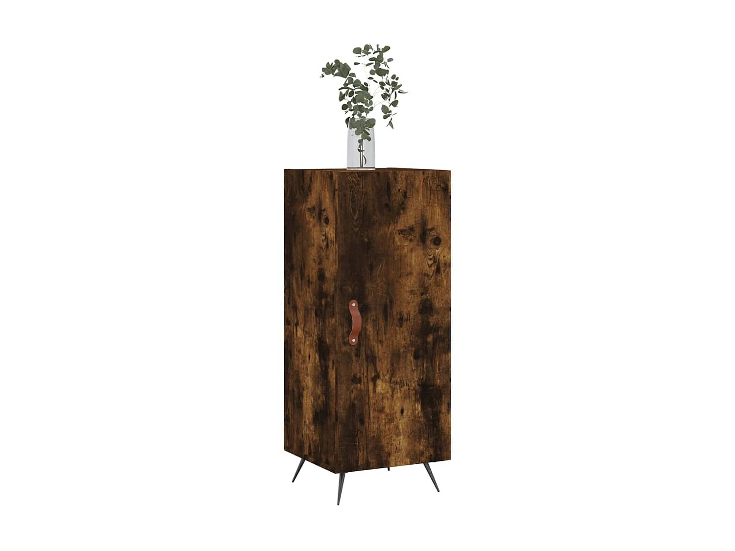 Buffet Chêne fumé 34,5x34x90 cm Bois d'ingénierie QWE66520