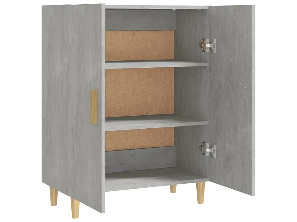 Buffet Gris béton 70x34x90 cm Bois d'ingénierie EGER23707