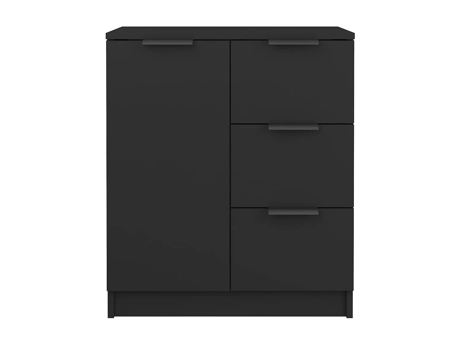 Aparador 60x30x70 cm derivados de madeira preto PT939817