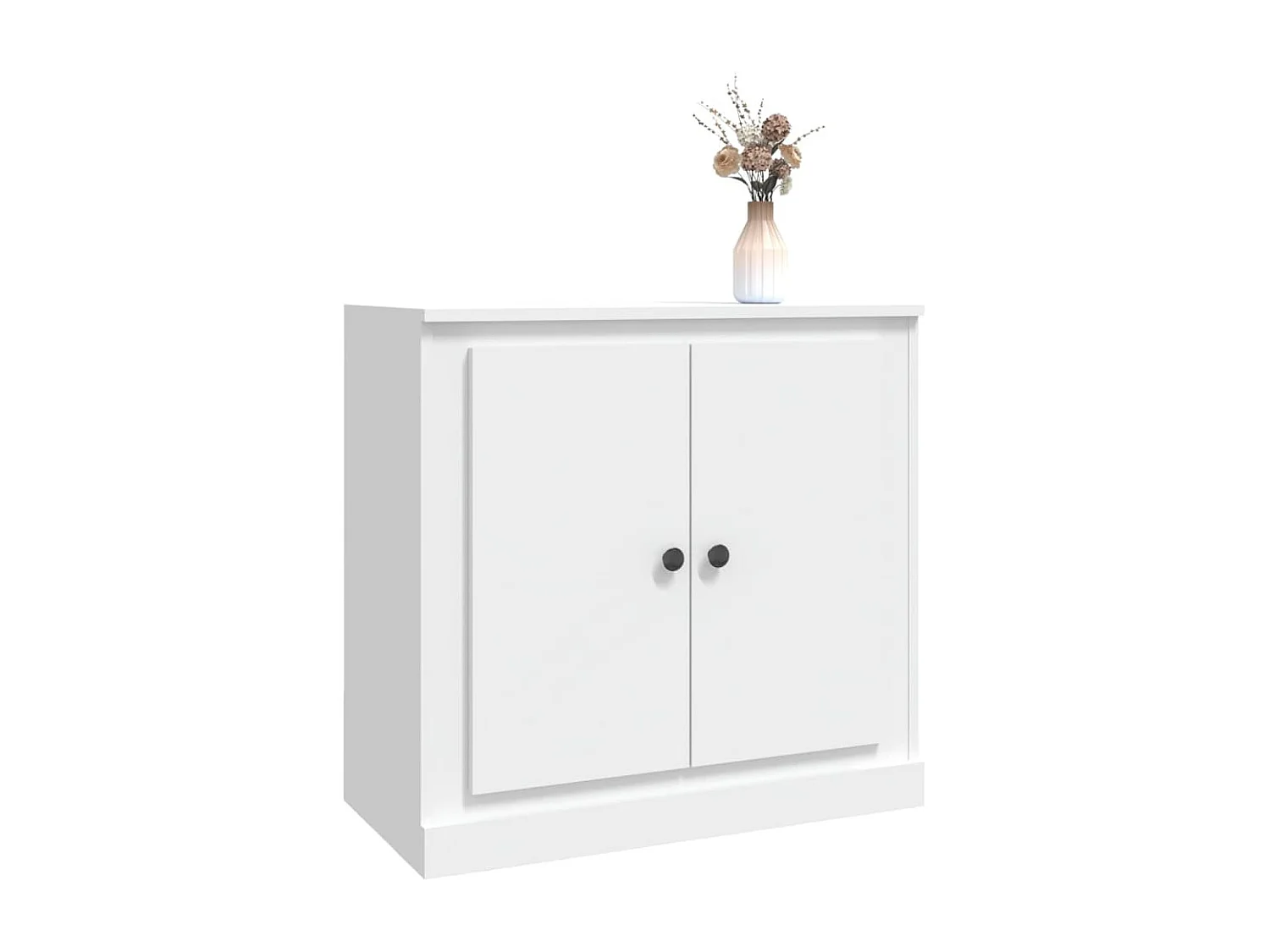 Buffet blanc 70x35,5x67,5 cm bois d'ingénierie EGER23308