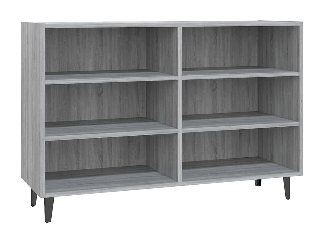Buffet Sonoma gris 103,5x35x70 cm Aggloméré EGER39754