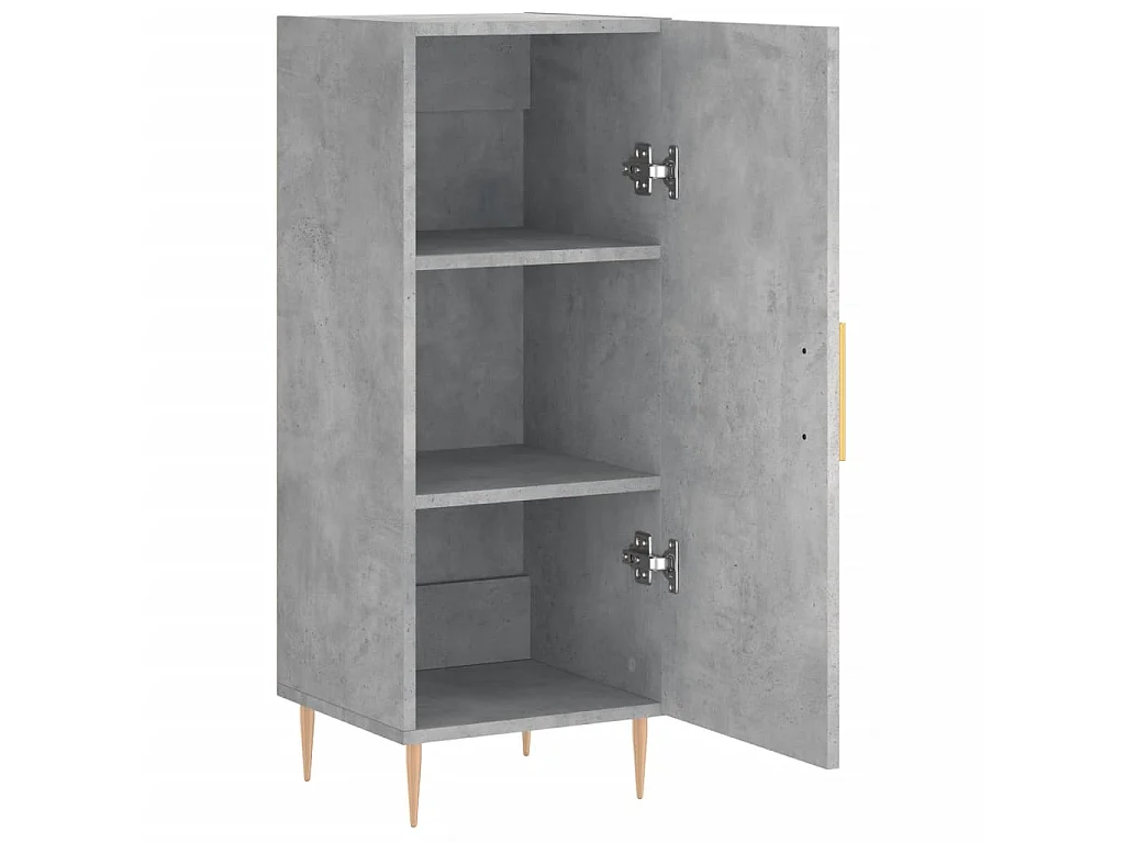 Buffet Gris béton 34,5x34x90 cm Bois d'ingénierie QWE33878