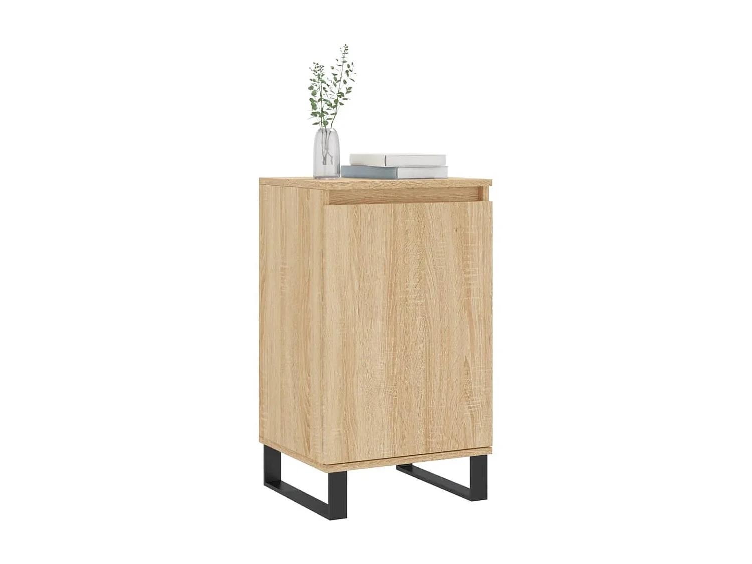 lot de 2 Buffets chêne sonoma 40x35x70 cm bois d'ingénierie QWE83798