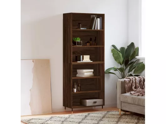 Kauf Unique Highboard,Kommode Braun Eichen-Optik 69,5x32,5x180 cm Holzwerkstoff -gkd555880