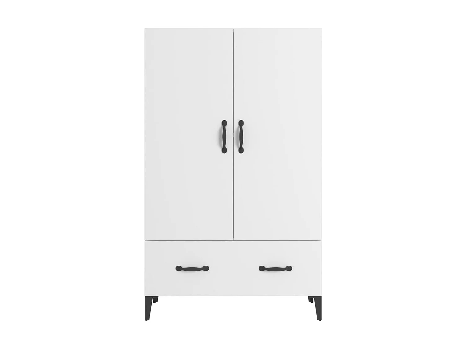 Buffet haut Blanc 70x31x115 cm Bois d'ingénierie EGER49793