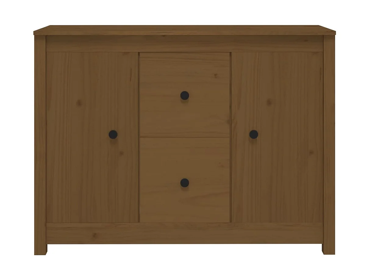 Dressoir 100x35x74 cm massief grenenhout honingbruin NL755255