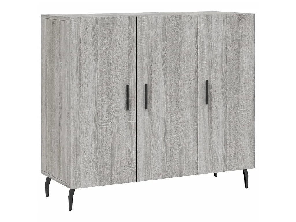 Aparador 90x34x80 cm madeira processada cor cinzento sonoma PT873646