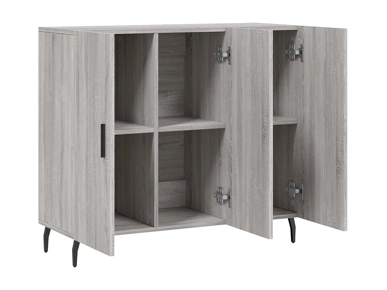 Aparador 90x34x80 cm madeira processada cor cinzento sonoma PT873646