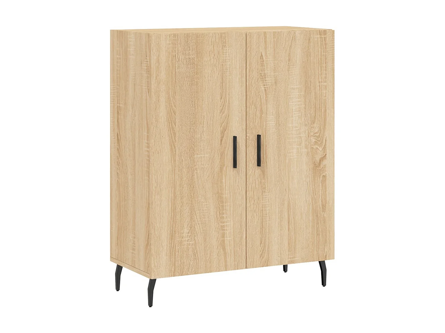 Buffet chêne sonoma 69,5x34x90 cm bois d'ingénierie QWE64474
