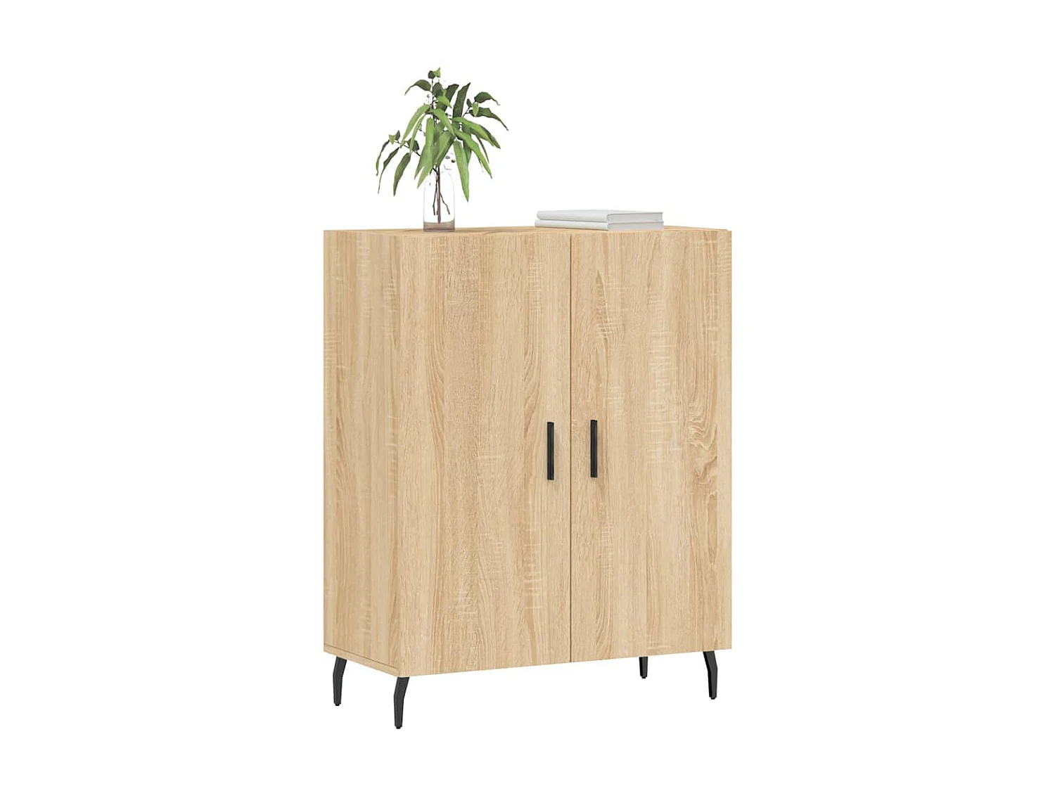 Buffet chêne sonoma 69,5x34x90 cm bois d'ingénierie QWE64474