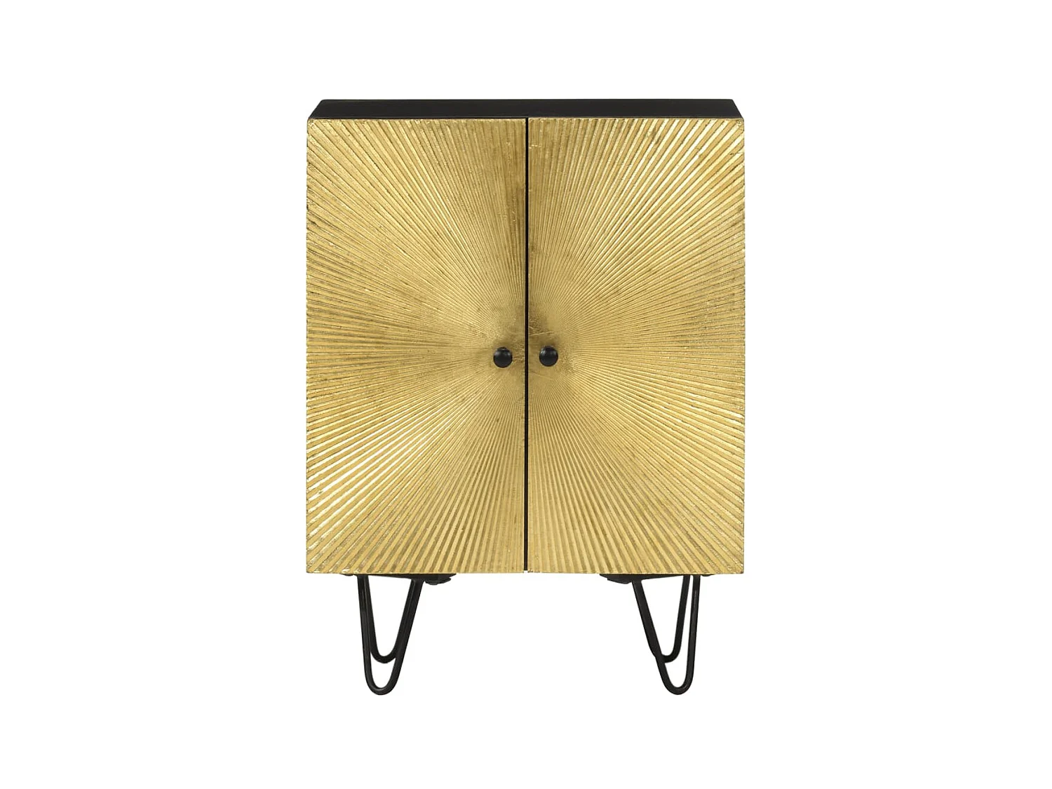 Aparador de madera maciza de mango 55x30x75 cm ES98175