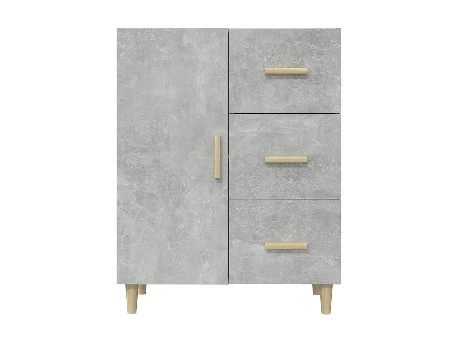 Aparador 69,5x34x90cm madeira processada cinza cinzento cimento PT322266