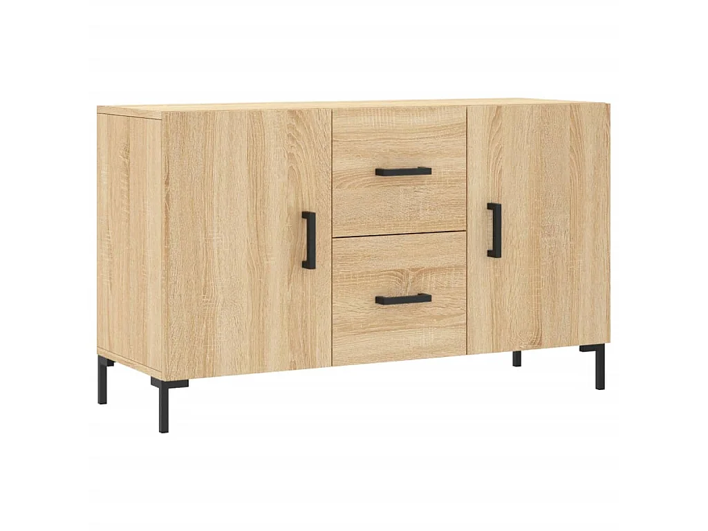 Buffet chêne sonoma 100x36x60 cm bois d'ingénierie QWE52148