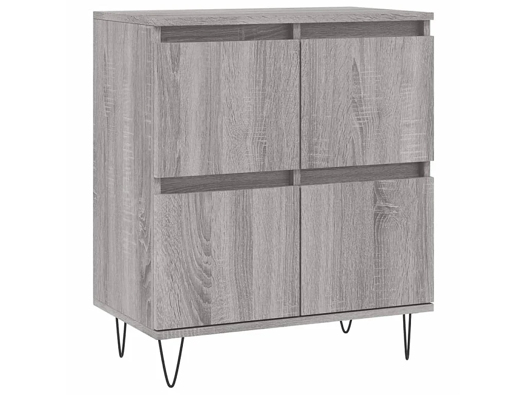 Buffet Sonoma gris 60x35x70 cm Bois d'ingénierie QWE14413