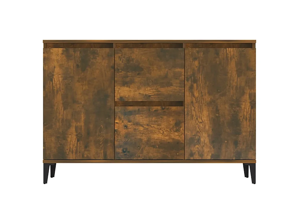 Dressoir 104x35x70 cm bewerkt hout gerookt eikenkleurig NL40028