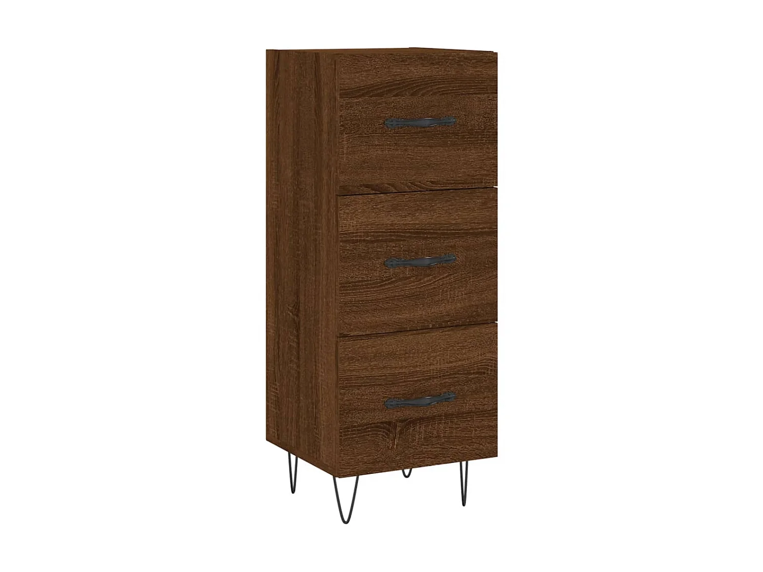 Buffet Chêne marron 34,5x34x90 cm Bois d'ingénierie QWE54293