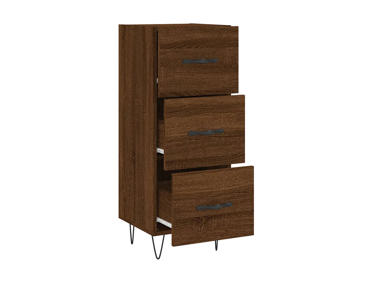 Buffet Chêne marron 34,5x34x90 cm Bois d'ingénierie QWE54293