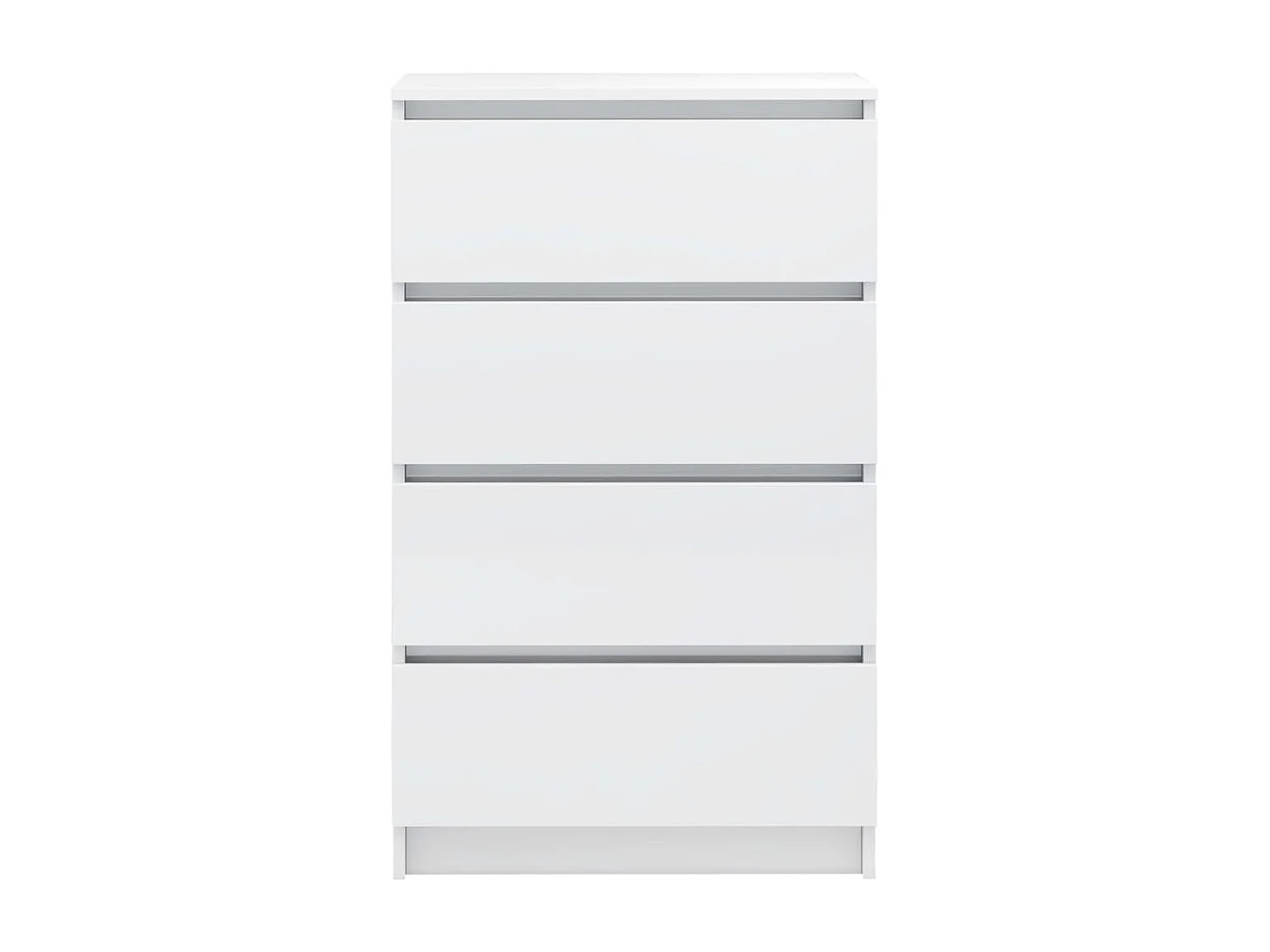 Buffet Blanc brillant 60x35x98,5 cm Bois d'ingénierie EGER70672