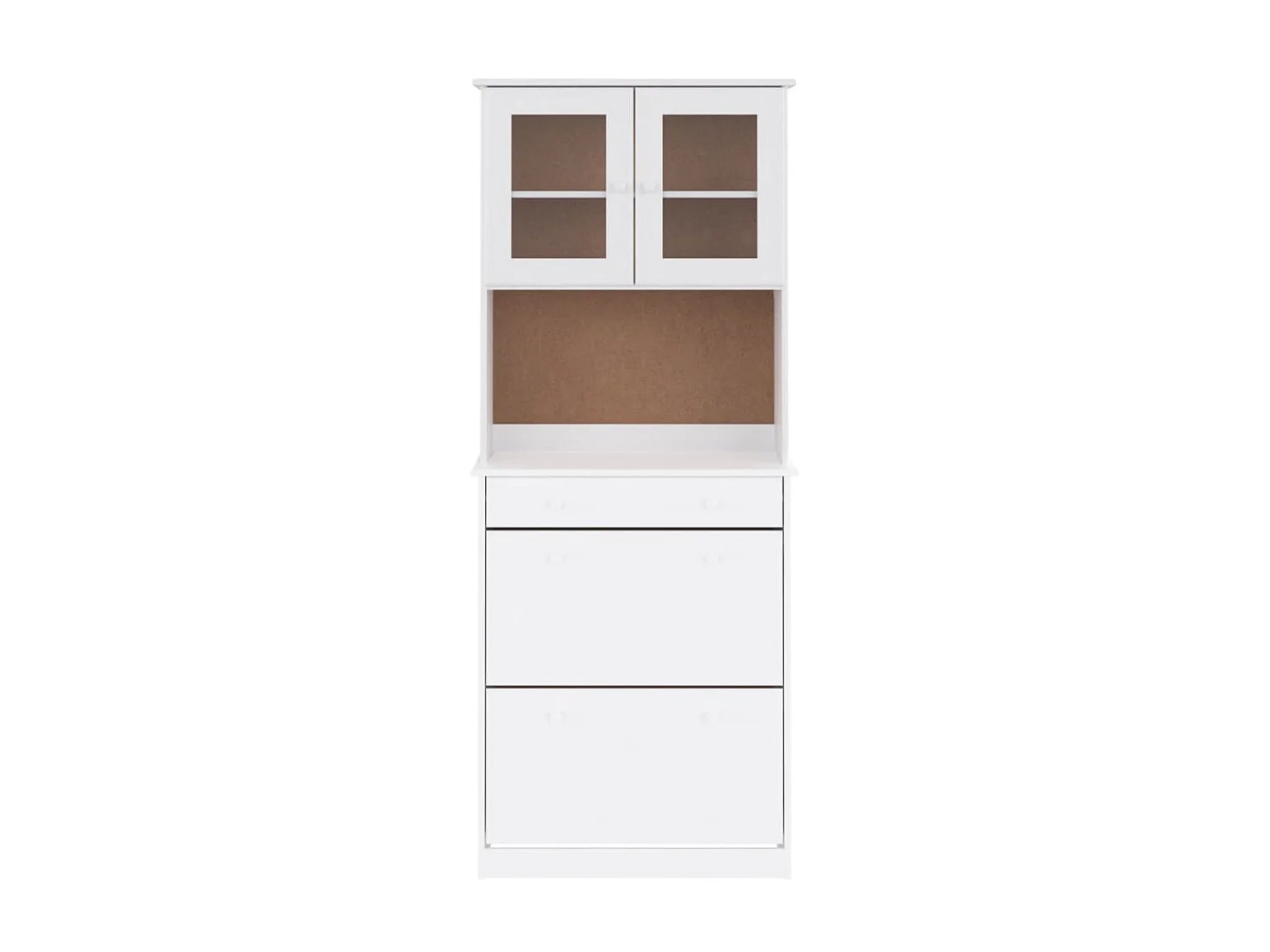 Aparador ALTA 77x35x188 cm madeira de pinho maciça branco PT333482