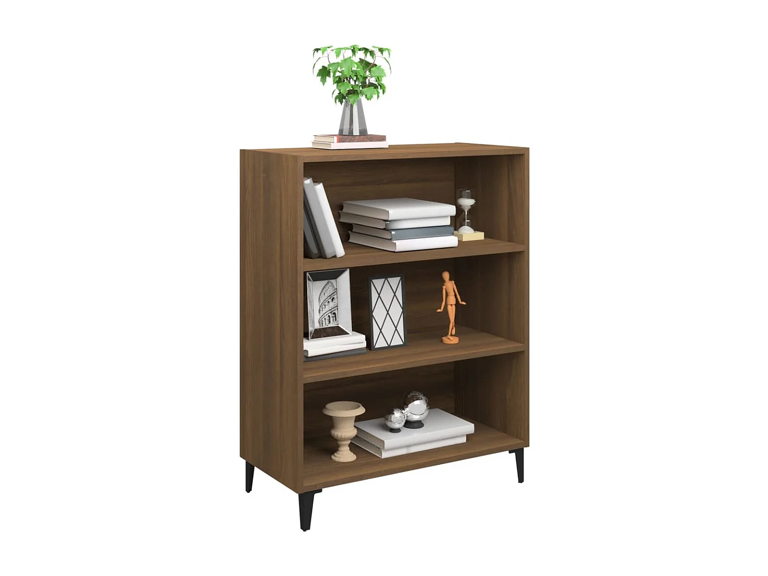 Buffet Chêne marron 69,5x32,5x90 cm Bois d'ingénierie EGER99313