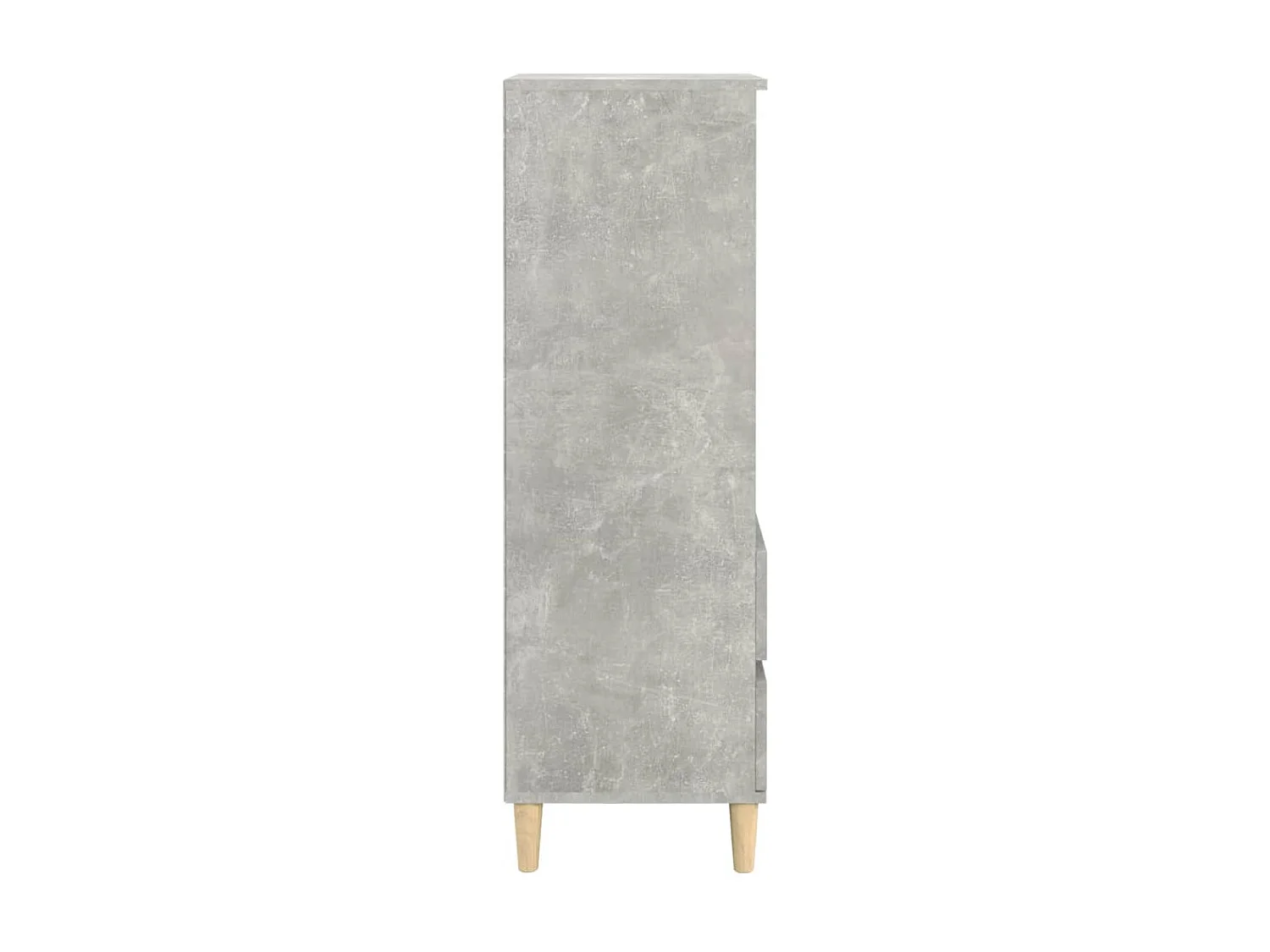 Buffet haut Gris béton 40x36x110 cm Bois d'ingénierie EGER97753