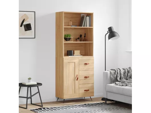 Kauf Unique Highboard,Kommode Sonoma-Eiche 69,5x34x180 cm Holzwerkstoff -gkd43088