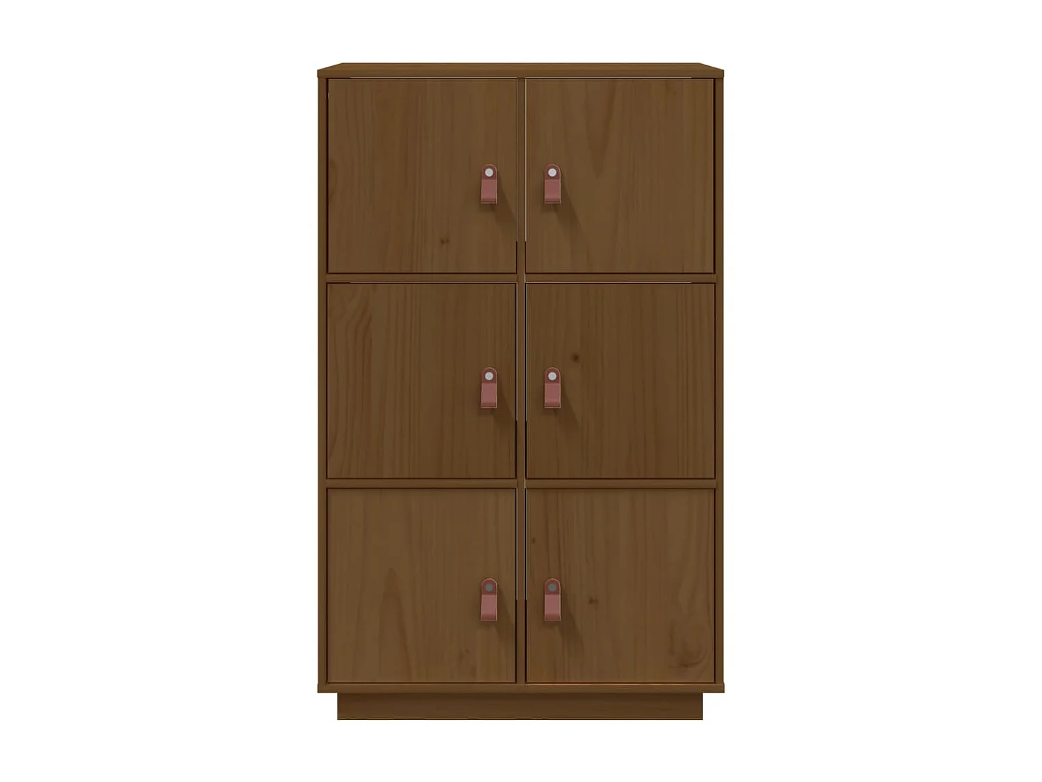Buffet haut Marron miel 67x40x108,5 cm Bois massif de pin EGER89358