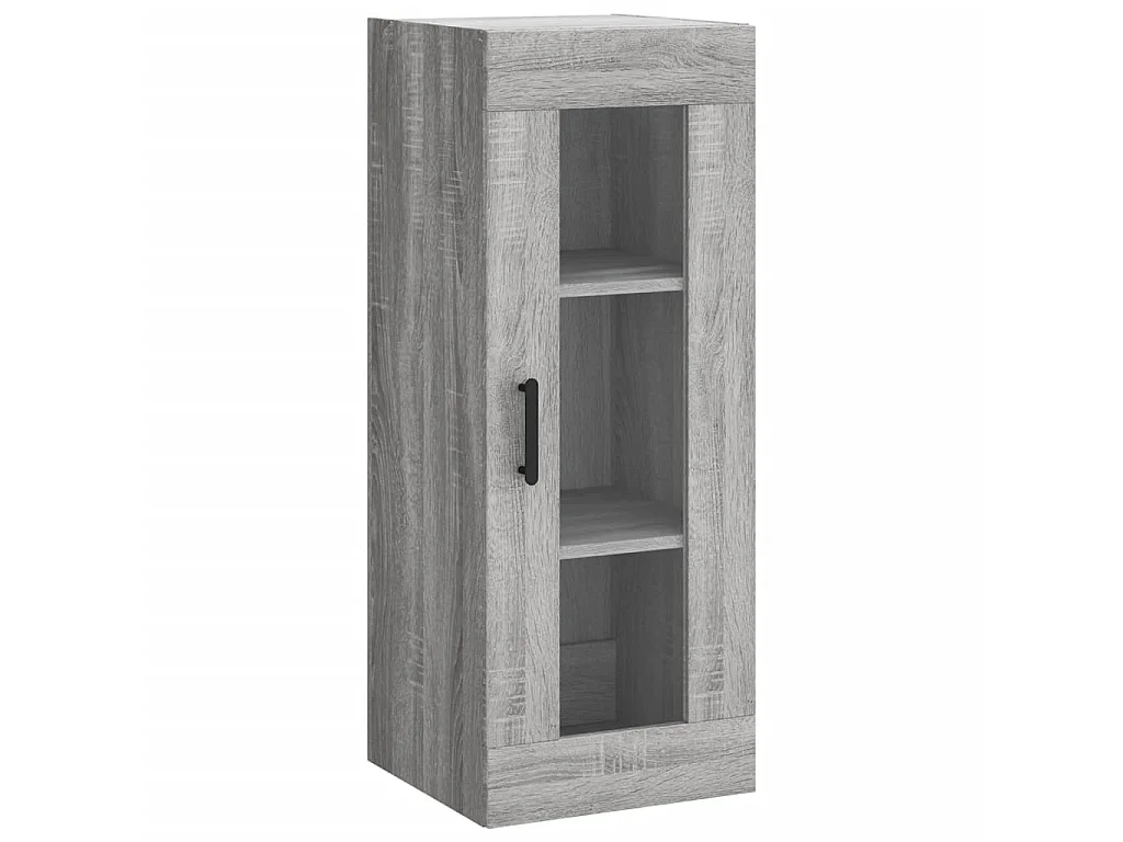 Buffet haut Sonoma gris 34,5x34x180 cm Bois d'ingénierie QWE10544