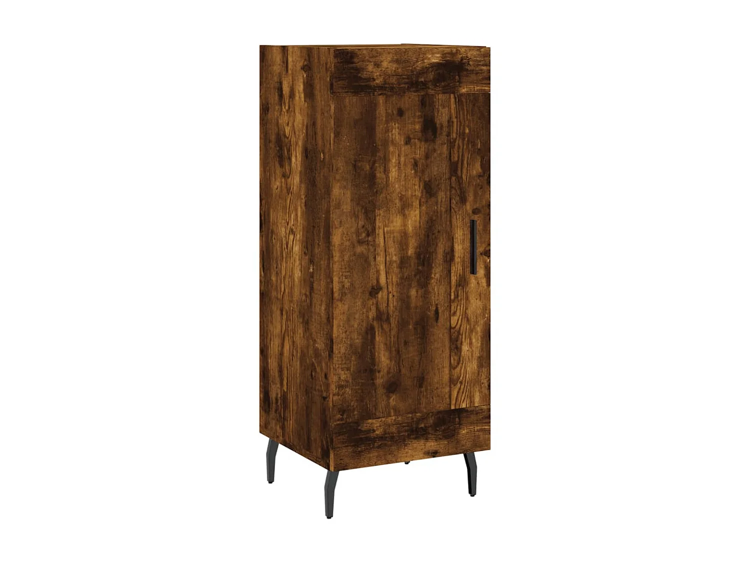 Buffet haut Chêne fumé 34,5x34x180 cm Bois d'ingénierie QWE52788