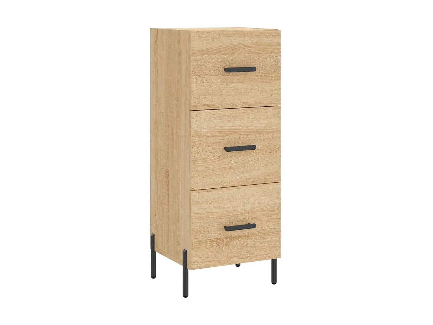 Buffet haut Chêne sonoma 34,5x34x180 cm Bois d'ingénierie QWE59094