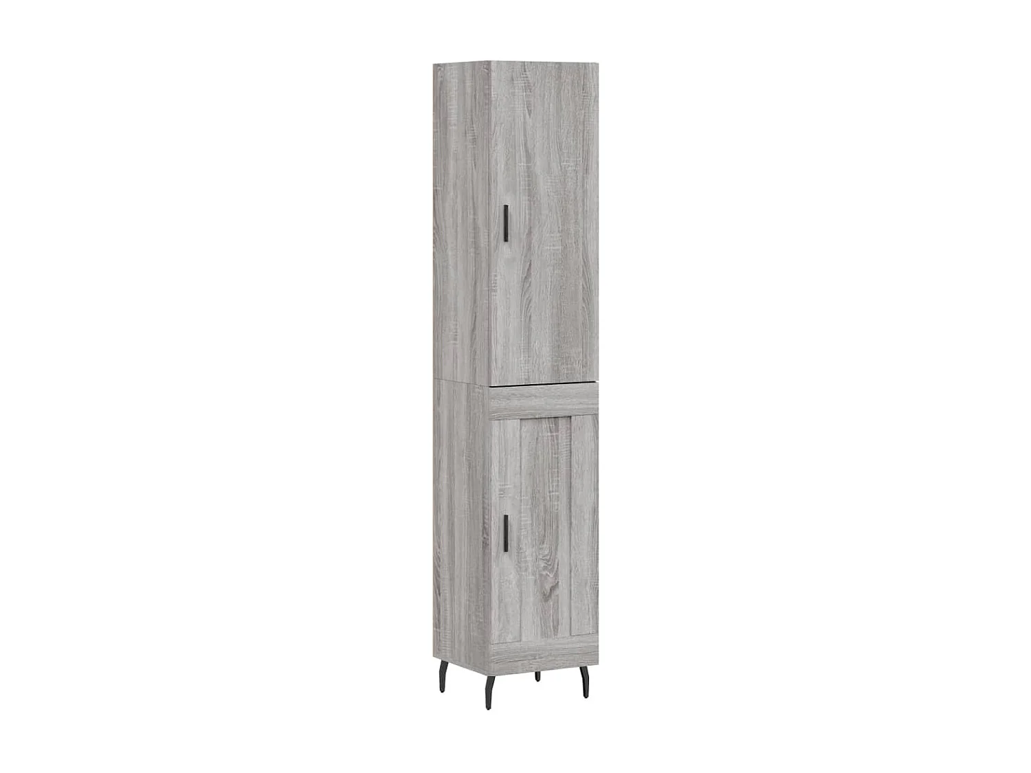 Buffet haut Sonoma gris 34,5x34x180 cm Bois d'ingénierie QWE21977