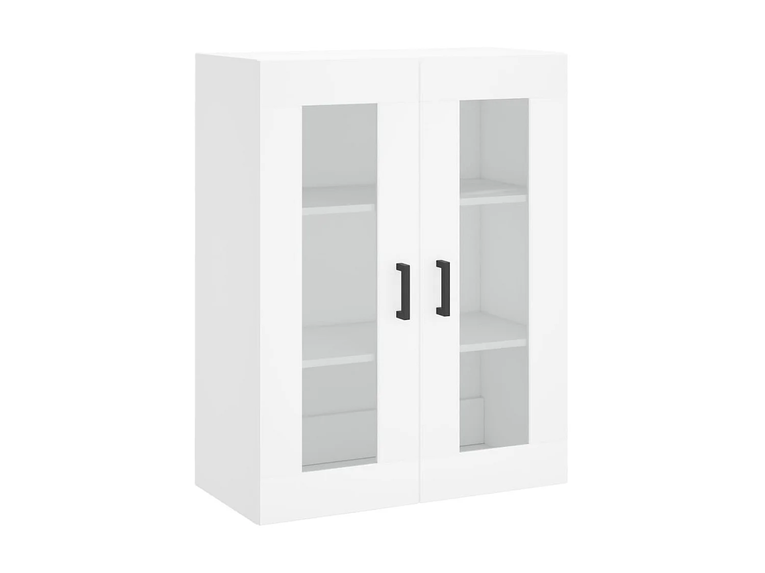 Buffet haut Blanc 69,5x34x180 cm Bois d'ingénierie QWE14356