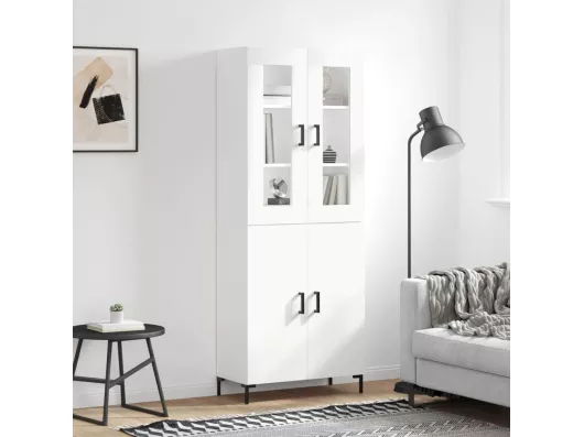 Kauf Unique Highboard,Kommode Weiß 69,5x34x180 cm Holzwerkstoff -gkd642266